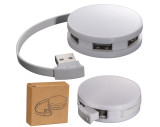 USB Hub aus Kunststoff mit 4 Anschlüssen